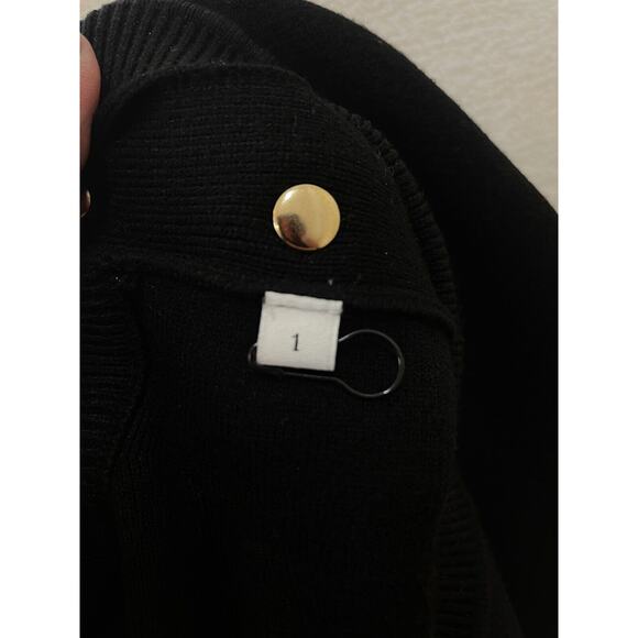 Sandro Paris Sweater Striped Slogan World Lovers Size 1/S US Multicolor Pullover - Picture 12 of 16